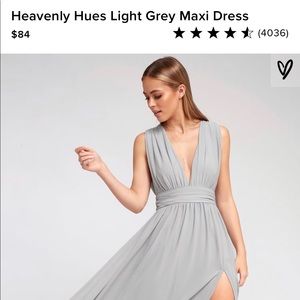 5 ⭐️⭐️⭐️⭐️⭐️ Lulu’s Heavenly Hues in Light Grey ✨